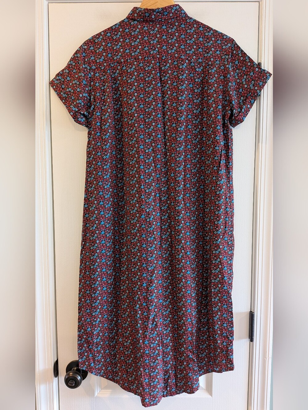 Wildfang The Empower Short Sleeve Shirt Dress Floral Unisex Midi Size XS NWT - Picture 10 of 15